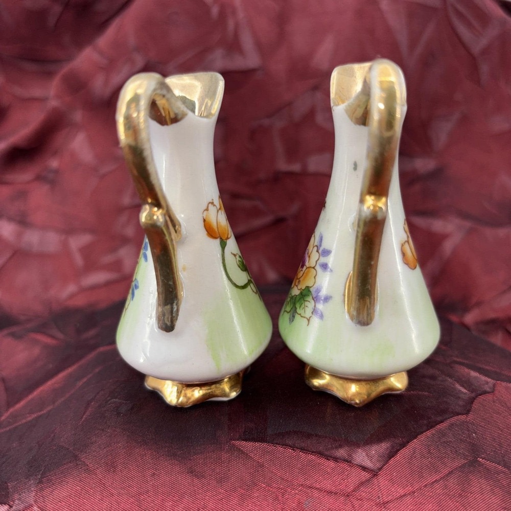 Vintage Ucagco Japan‎ Hand Painted Porcelain Mini Vase/ Pitchers Decorative GVC - Picture 4 of 16